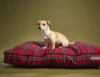 Red Tartan Pillow Bed
