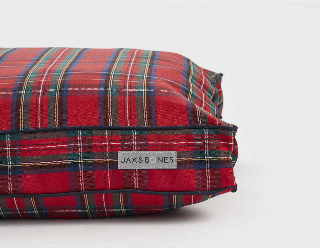Red Tartan Pillow Bed
