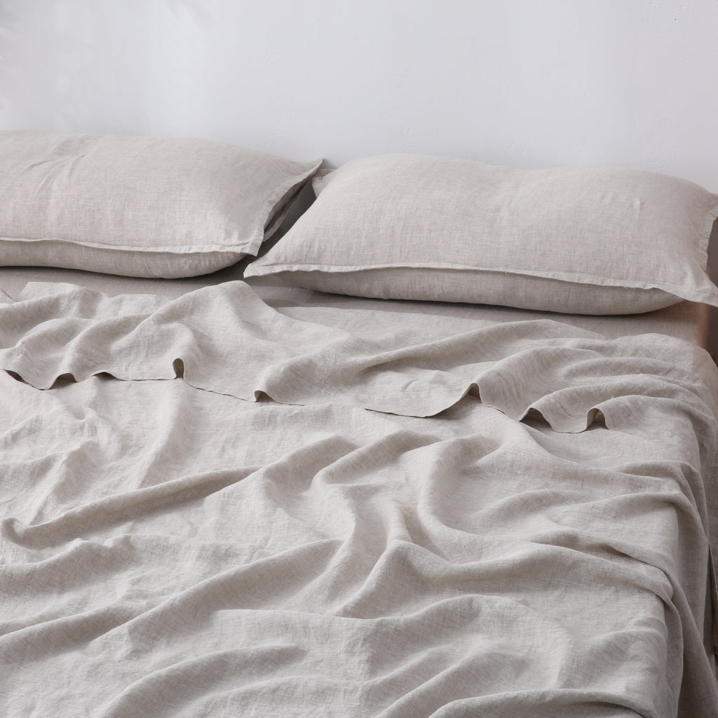 Linen Flat Sheet - Sand
