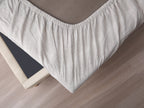 Linen Fitted Sheet - Sand