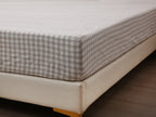 Linen Fitted Sheet - Beige Gingham