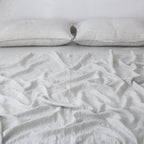 Linen Flat Sheet - Pinstripe