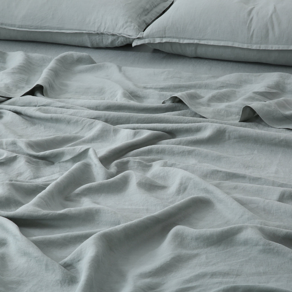 Linen Flat Sheet - Sage