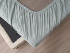Linen Fitted Sheet - Sage