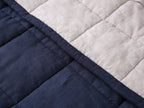 Quilted Linen Blanket - Ocean + Sand
