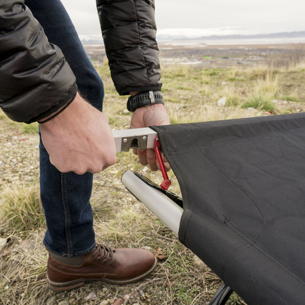 Camp Cot with Pivot Arm