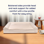 PupLuxe™ 3-Bolster Dog Bed - Cream Bouclé