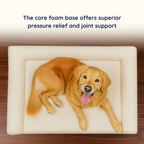 PupLuxe™ 3-Bolster Dog Bed - Cream Bouclé