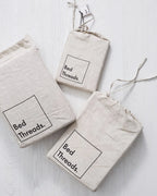 Charcoal 100% French Flax Linen Fitted Sheet