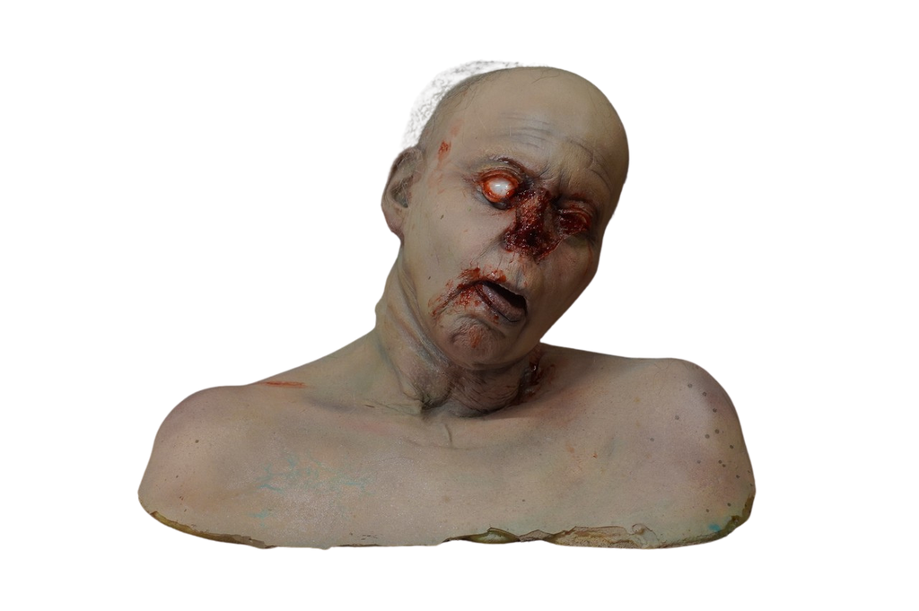 Blind Zombie Edith Head Halloween decoration