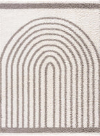 Contour Stripe Shag Area Rug