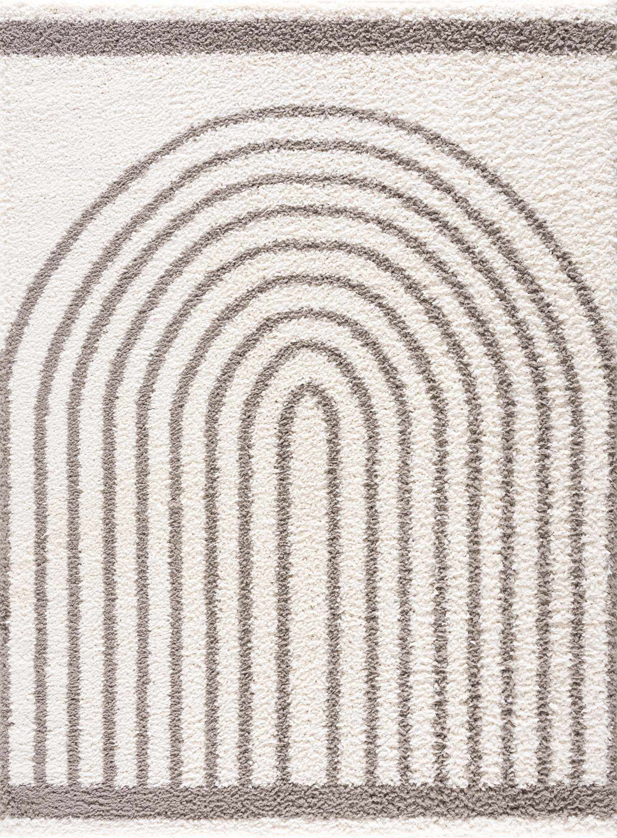 Contour Stripe Shag Area Rug