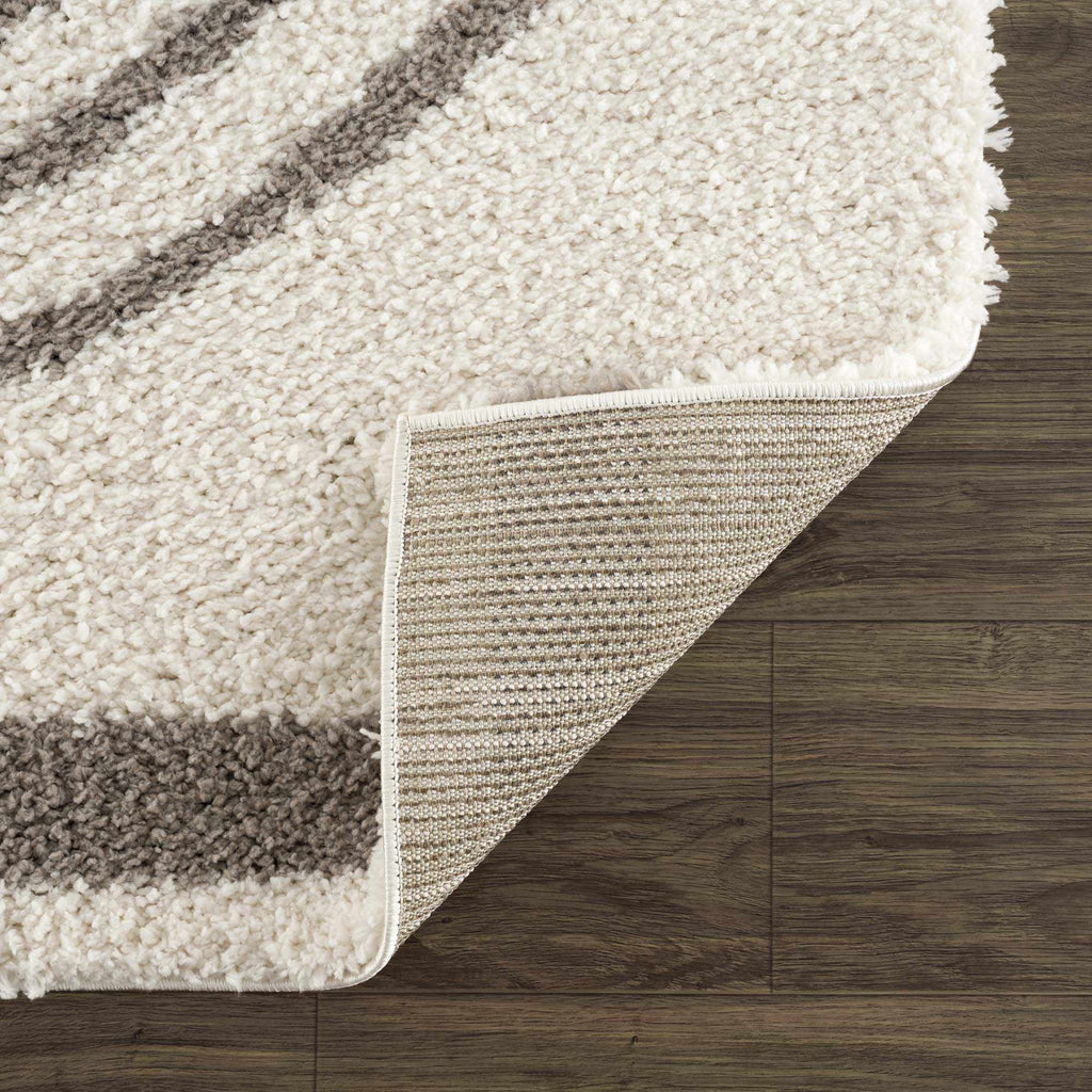 Contour Stripe Shag Area Rug