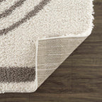 Contour Stripe Shag Area Rug