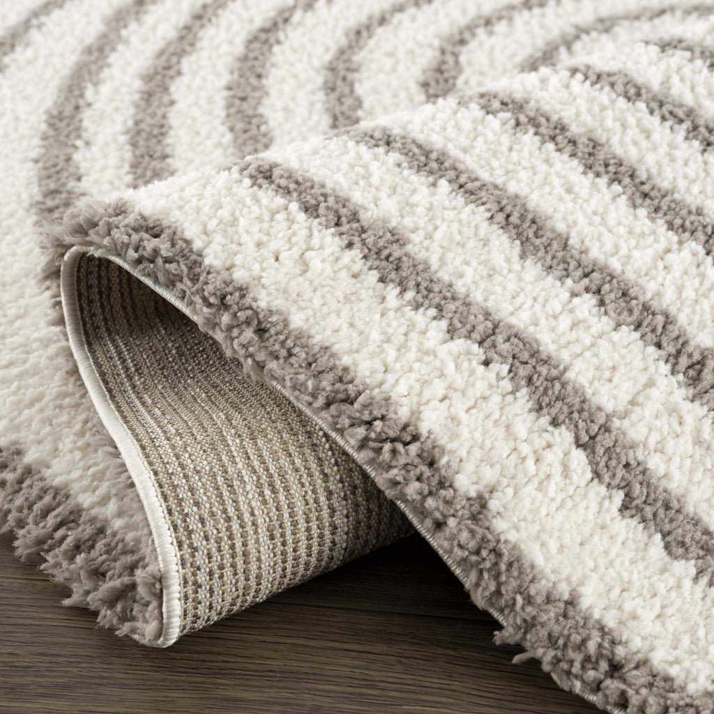 Contour Stripe Shag Area Rug