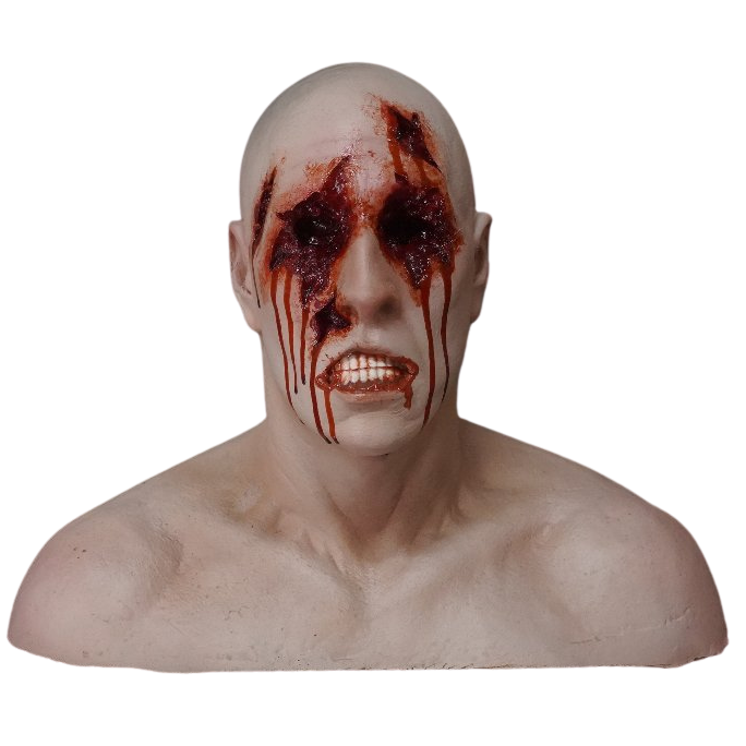 Bleeding Eyes Gus Head Halloween decoration