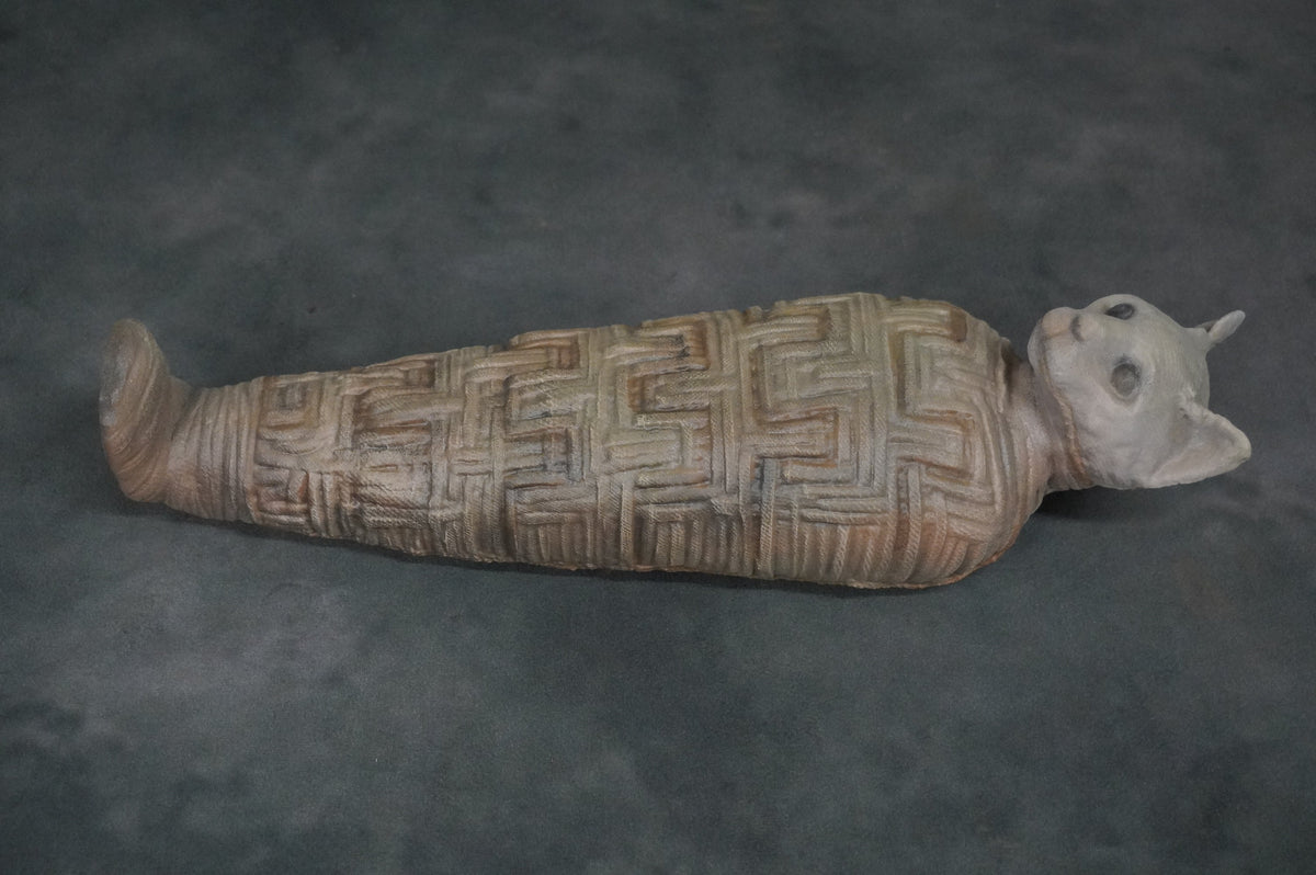 Ancient Egyptian Bastet Cat Mummy Replica 15" view 3