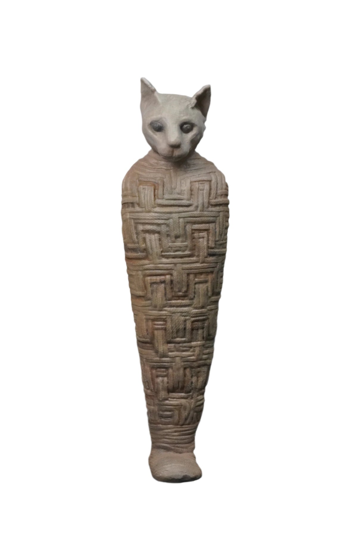 Ancient Egyptian Bastet Cat Mummy Replica 15" Halloween decoration