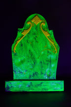 Blacklight Glowing Victorian 24" Headstone Prop Halloween decoration