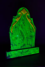 Blacklight Glowing Victorian 24" Headstone Prop view 2