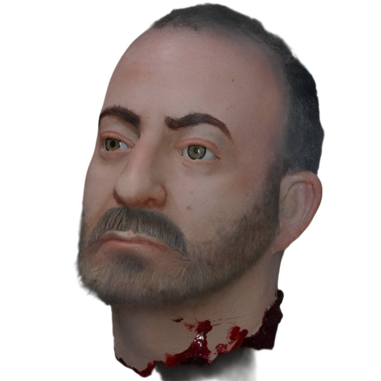 Bearded Carl Head Halloween decoration