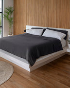 Stonewashed Linen Duvet Cover for Full/Queen Comforter