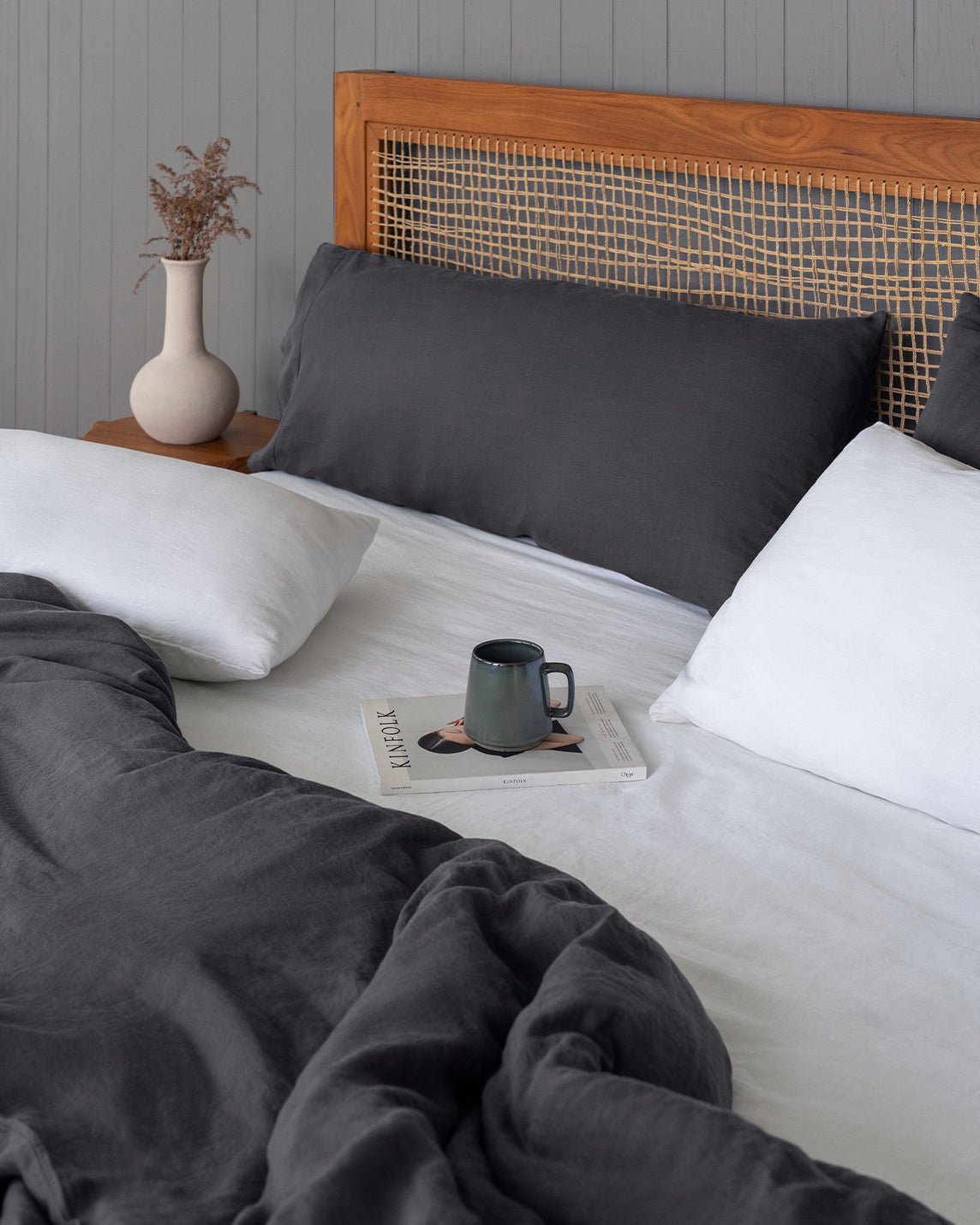 Stonewashed Linen Duvet Cover for Full/Queen Comforter