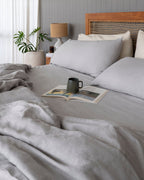 Stonewashed Linen Duvet Cover for Full/Queen Comforter