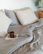 Stonewashed Linen Duvet Cover for King Blanket
