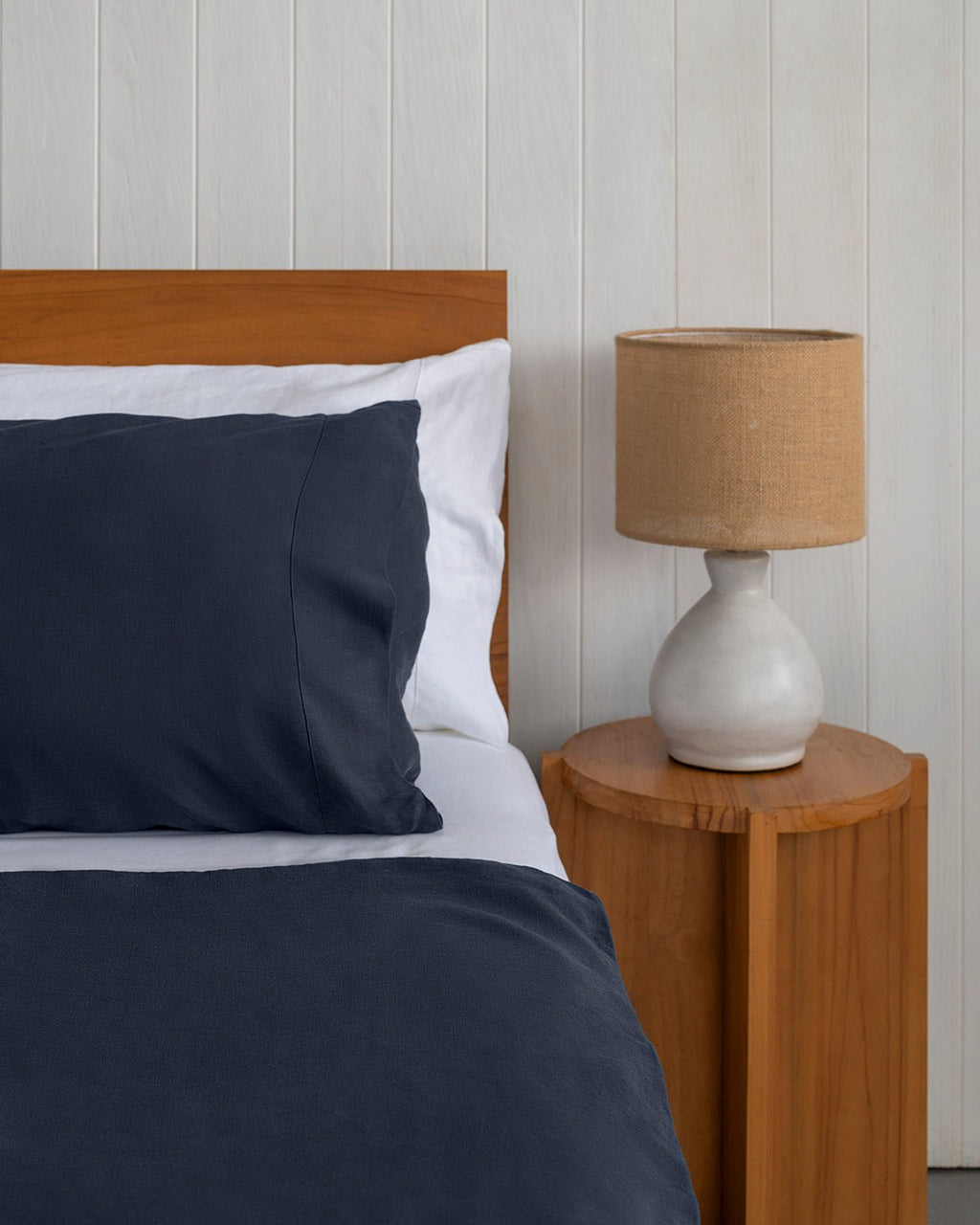 Stonewashed Linen Duvet Cover for Full/Queen Comforter