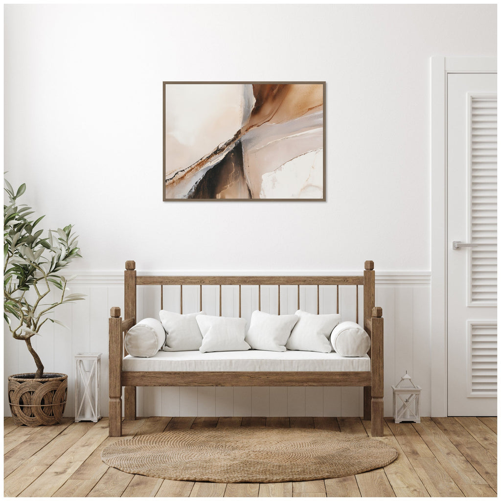 Earthen Form Framed Canvas