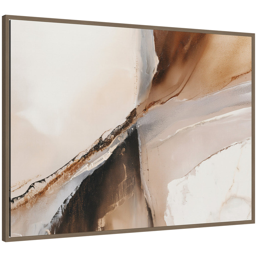 Earthen Form Framed Canvas