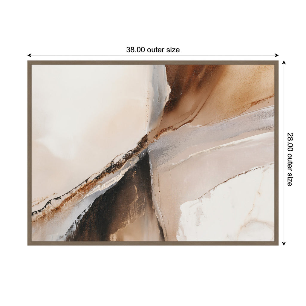 Earthen Form Framed Canvas