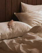 Silk Linen Flip Pillowcase - Ivory