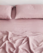 Lavender 100% French Flax Linen Fitted Sheet