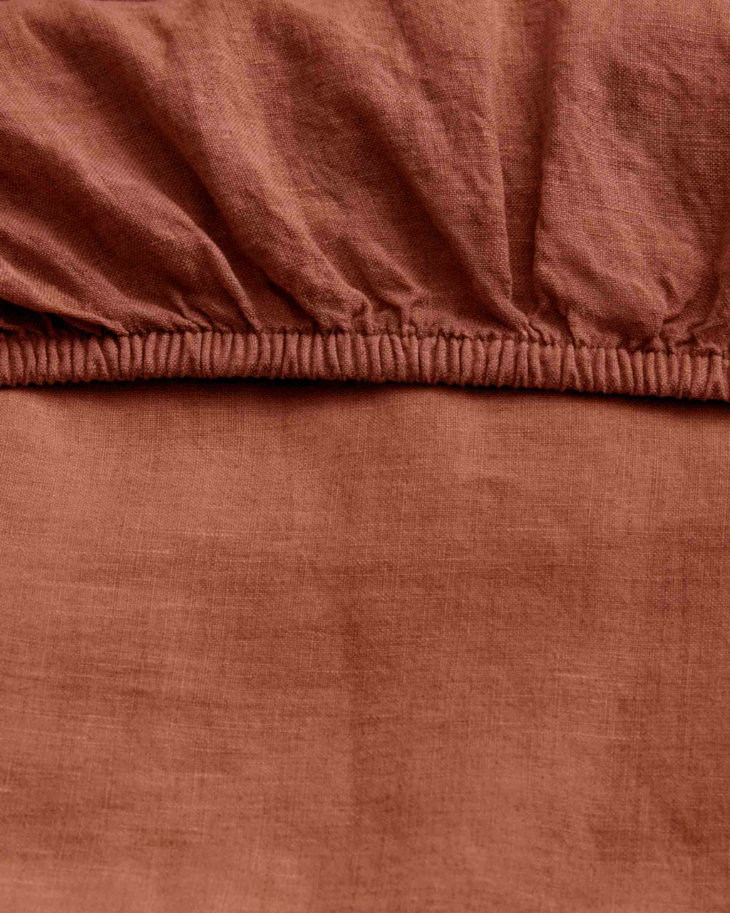 Linen Fitted Sheet - Sienna