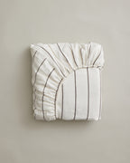 Linen Fitted Sheet - Truffle Stripe