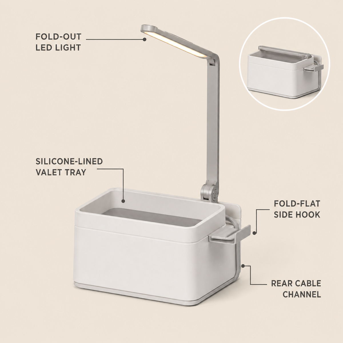 LightFold Bedside Valet