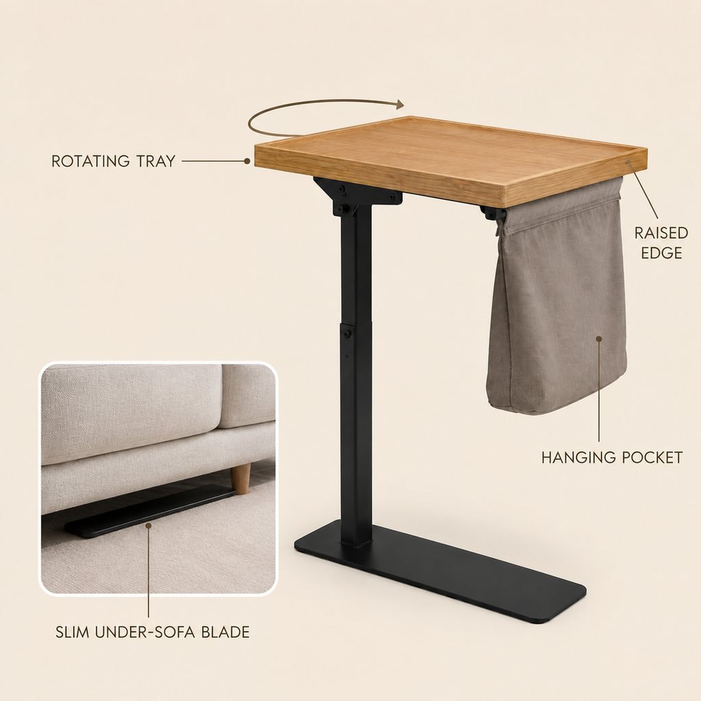 ReachRest Sofa Caddy Table