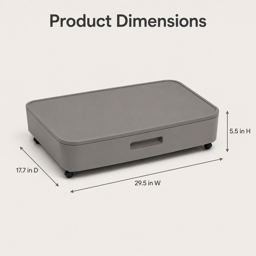 SlideArc Under-Sofa Storage Dock