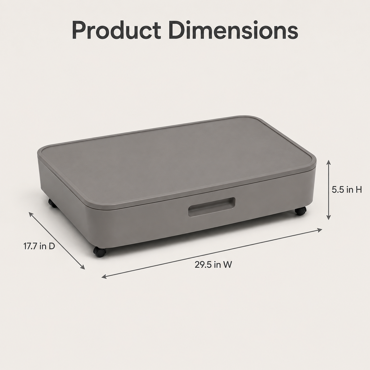 SlideArc Under-Sofa Storage Dock