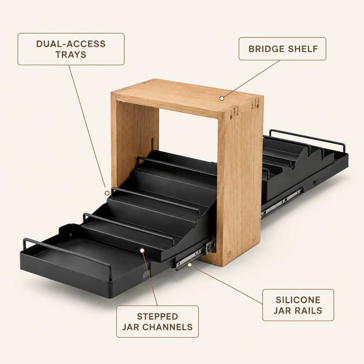 SlideSpice Dual-Access Rack