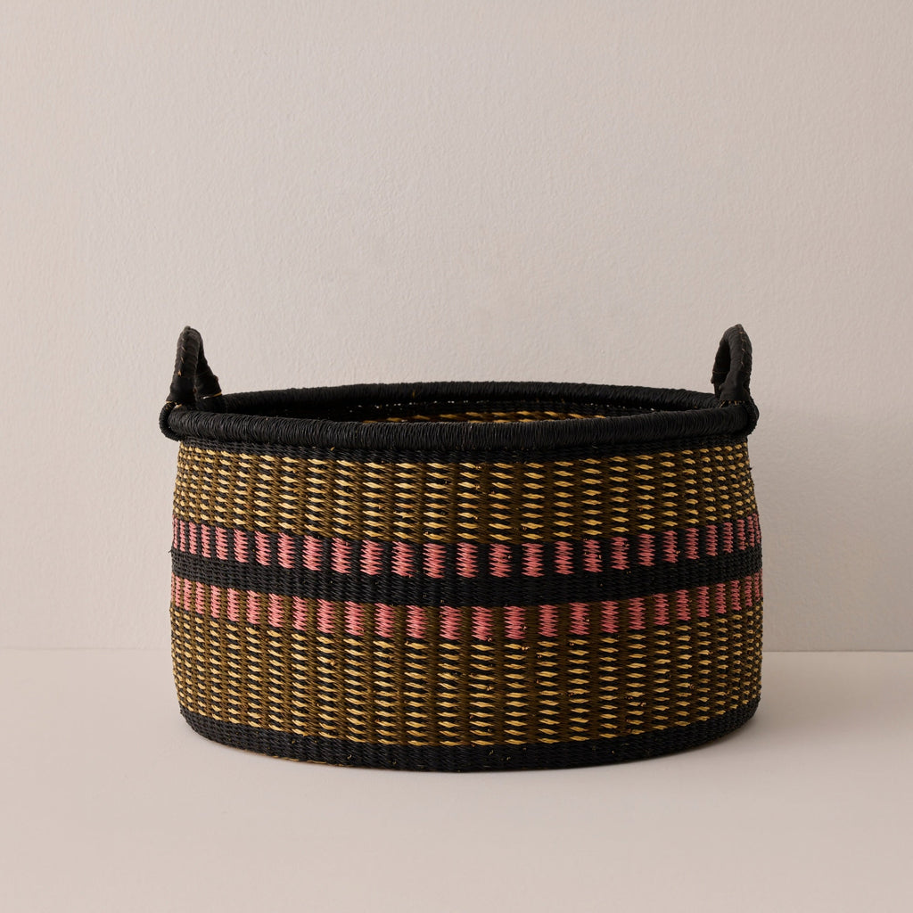 Large Woven Short Basket