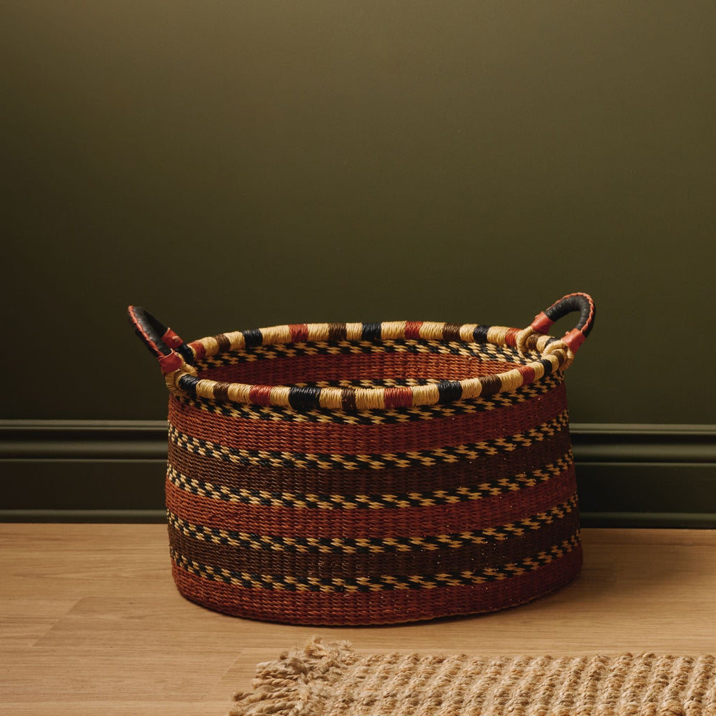 Medium Woven Short Basket