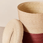 Tall Woven Lidded Hamper