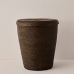 Tall Woven Lidded Hamper