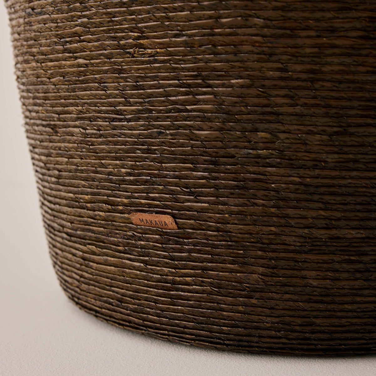 Tall Woven Lidded Hamper