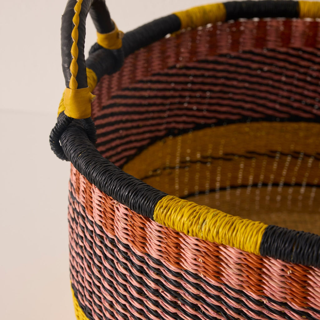 Large Woven Short Basket