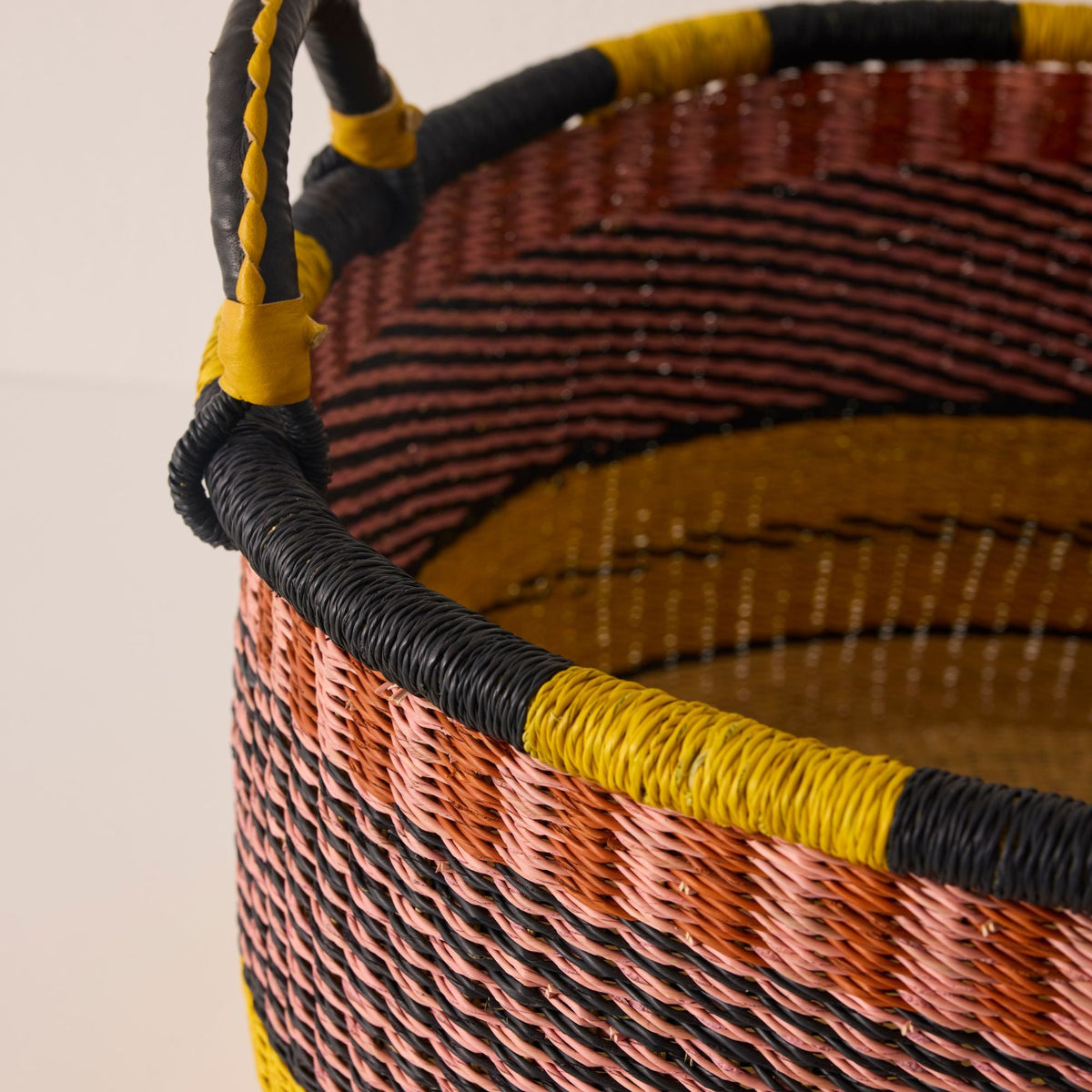 Large Woven Short Basket
