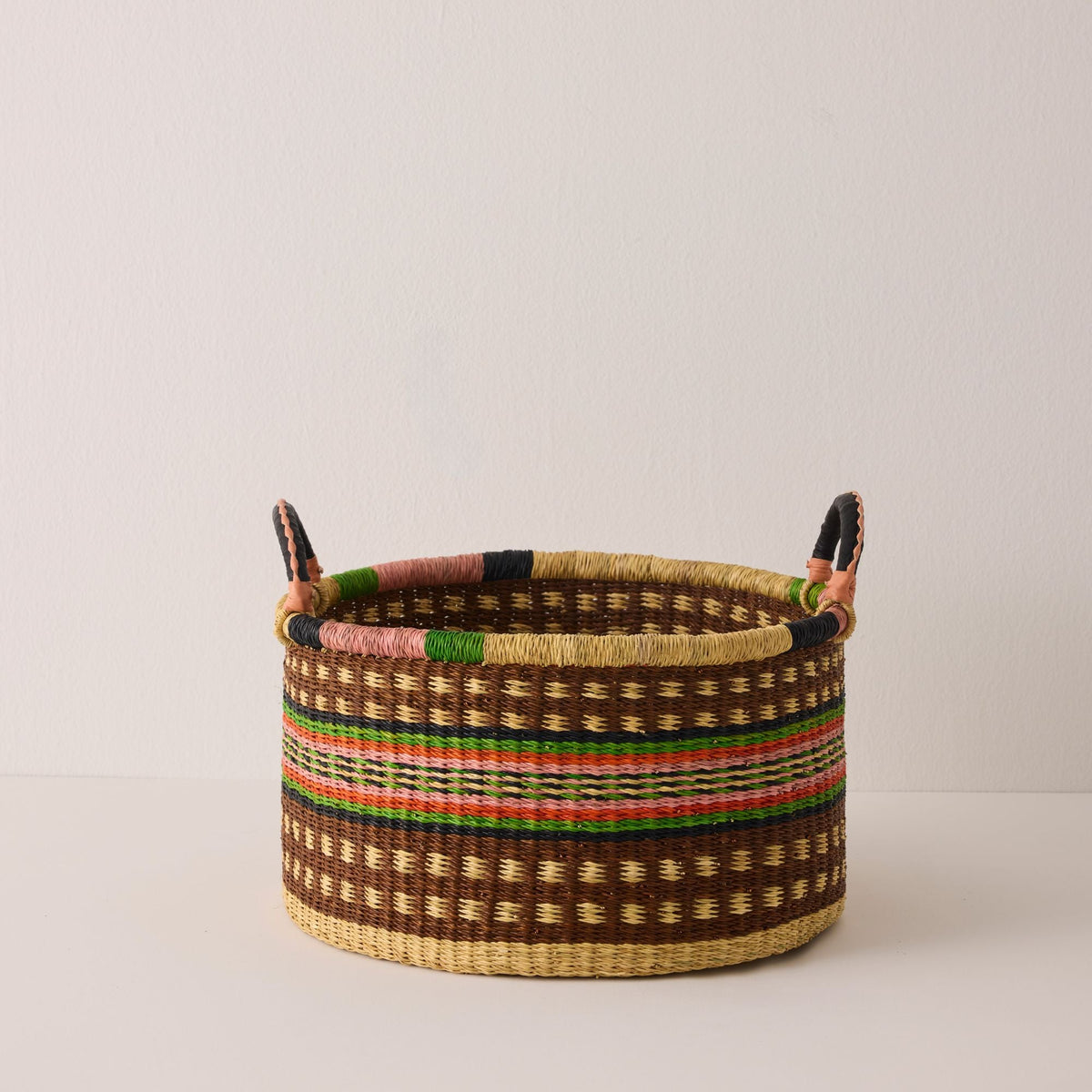 Medium Woven Short Basket